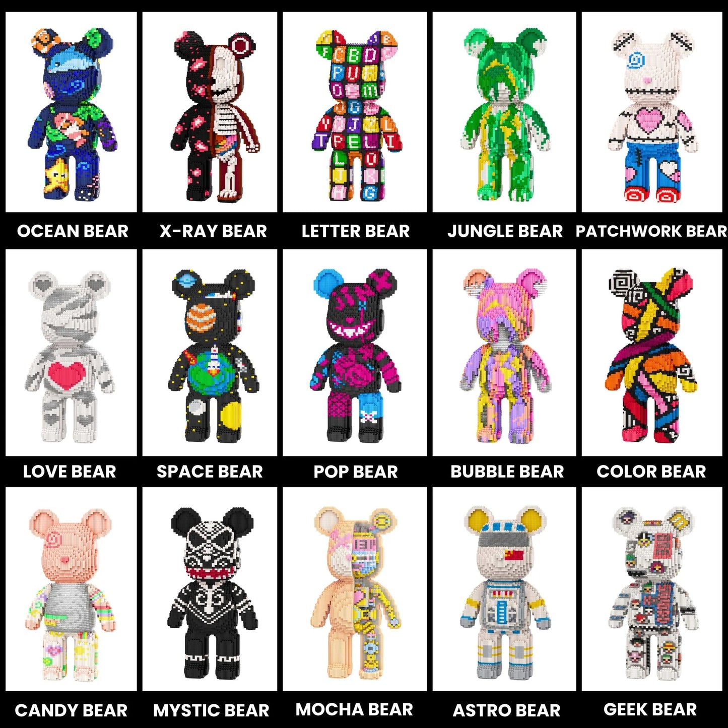 Pixi Bear™ Giant 43cm Buildable Bear